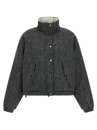 Gray Virgin Wool Jacket