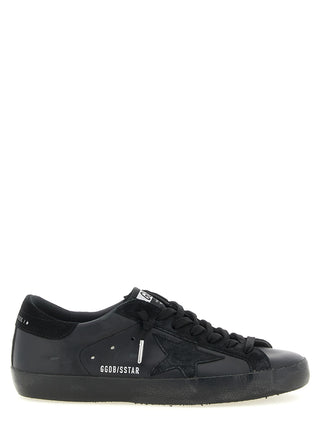 Black Cowhide Low Top Sneakers