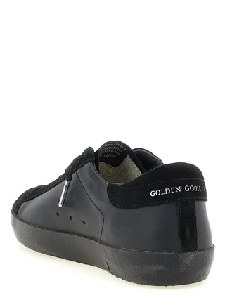 Black Cowhide Low Top Sneakers