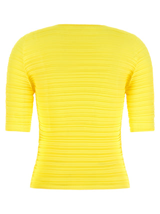 Blusa bicolor de poliéster