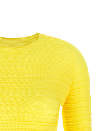 Blusa bicolor de poliéster