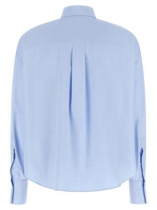 Blusa de algodón azul