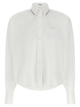 Blusa de algodón blanca