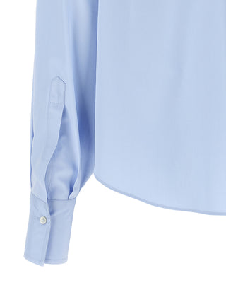Blusa de algodón azul