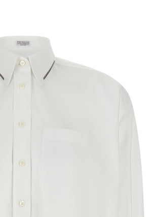 Blusa de algodón blanca