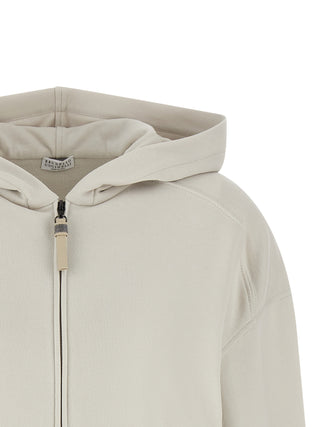 Sudadera beige de algodón