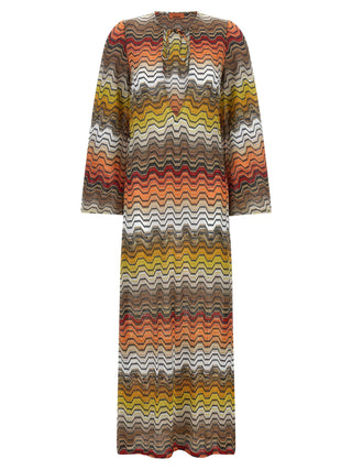 Vestido Casual de Viscosa Multicolor