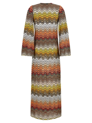 Vestido Casual de Viscosa Multicolor