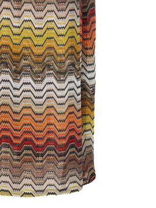Vestido Casual de Viscosa Multicolor