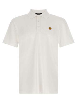 White Cotton Polo Shirt