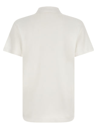 White Cotton Polo Shirt