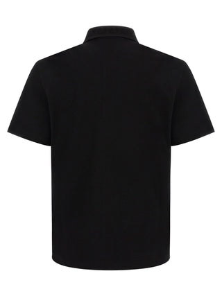 Black Cotton Polo Shirt