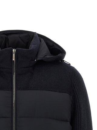 Blue Wool Full-Length Jacket