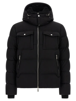 Black Wool Bomber