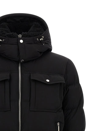 Black Wool Bomber
