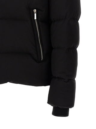 Black Wool Bomber