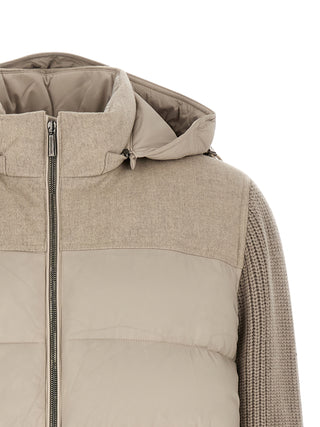 Beige Wool Full-Length Jacket