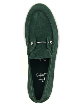 Bicolor Calfskin Slip-On Loafers