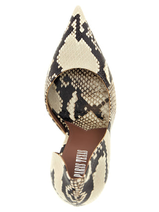 Beige Calfskin High Heel Pumps