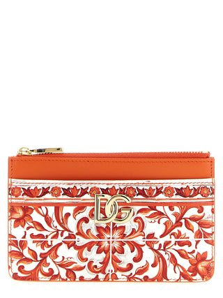 Orange Calfskin Cardholder