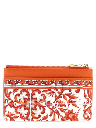 Orange Calfskin Cardholder