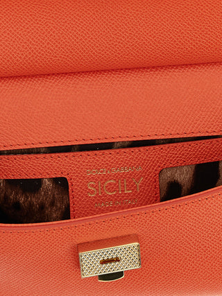 Orange Calfskin Handbag