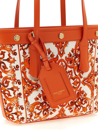 Orange Cotton Tote Bag