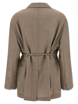 Beige Virgin Wool Blazer