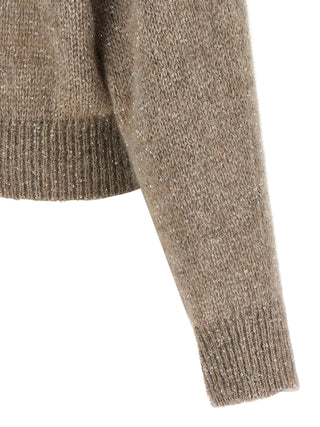 Beige Polyamide Cardigan