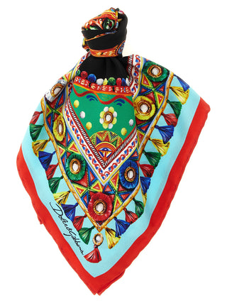 Multicolor Silk Scarf