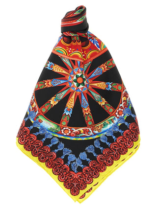 Multicolor Silk Scarf