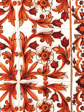 Orange Silk Foulard