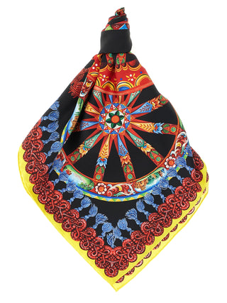 Pañuelo de seda multicolor