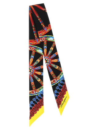 Fular de seda multicolor