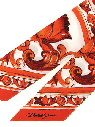 Orange Silk Foulard