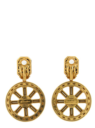 Pendientes de latón multicolor