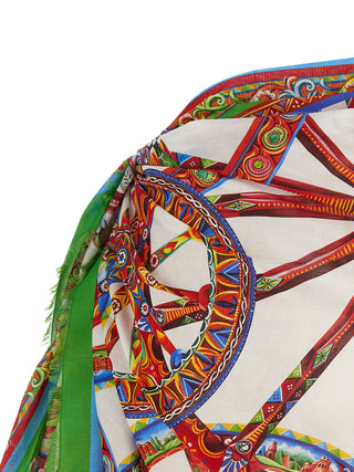 Multicolor Cotton Long Skirt