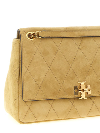 Beige Calfskin Shoulder Bag