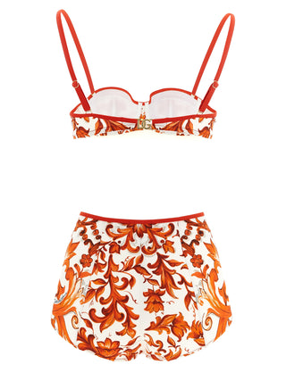 Orange Polyamide Bikini
