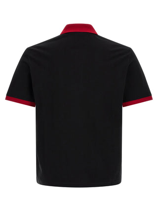 Black Cotton Polo Shirt