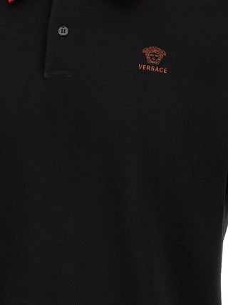 Black Cotton Polo Shirt