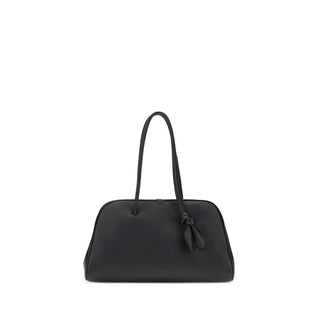 Bolso de mano de cuero de becerro negro Bos Taurus