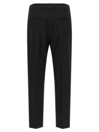 Black Virgin Wool Dress Pants