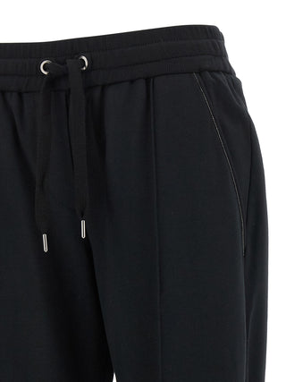 Black Cotton Joggers (Workout Pants)
