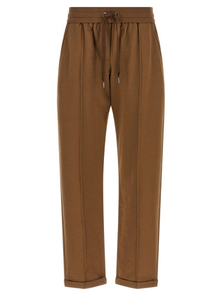 Brown Cotton Joggers (Workout Pants)
