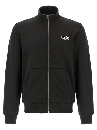 Black Cotton Sweatshirt