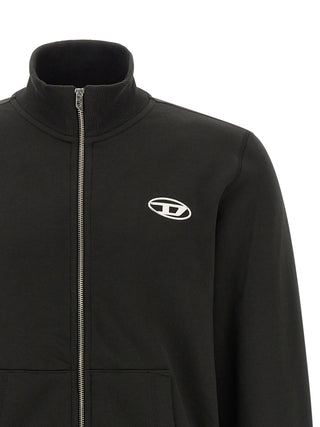 Black Cotton Sweatshirt