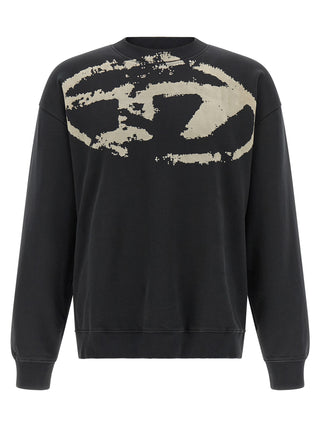 Black Cotton Sweatshirt