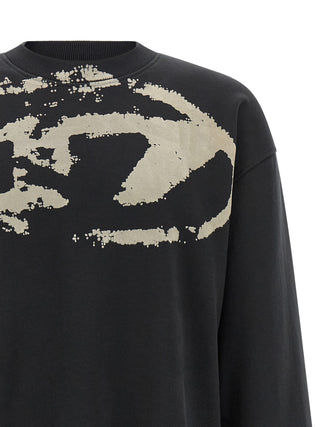 Black Cotton Sweatshirt