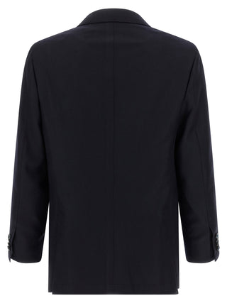 Blue Virgin Wool Two-Piece Suit